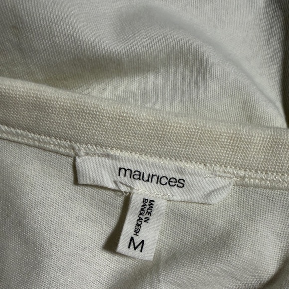 Maurice’s Cozy Winter Wonderland Embroidered Tee - “I’d Rather Stay In” - Medium - Picture 8 of 10